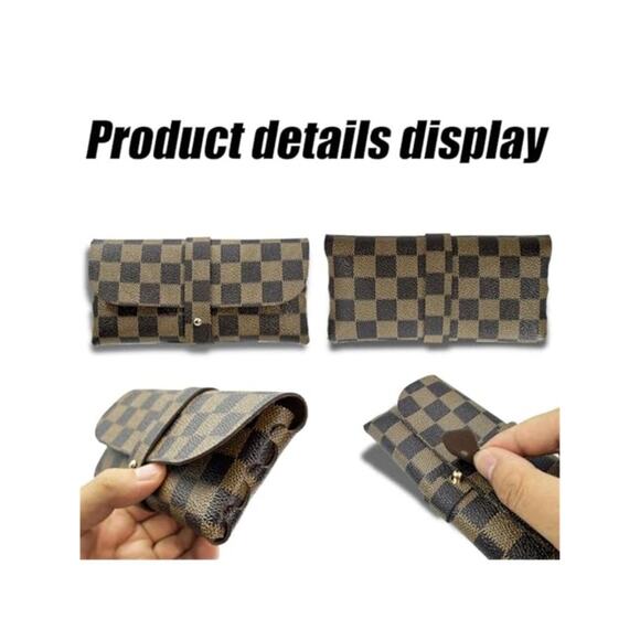 Fashion and Trendy Black and Brown Glasses Storage Bag Fashion Sunglasses Case main image 4